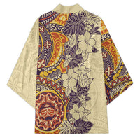 Polynesia Kimono Hibiscus Hawaiian Tribal Tattoo Retro Tan LT9 - Polynesian Pride
