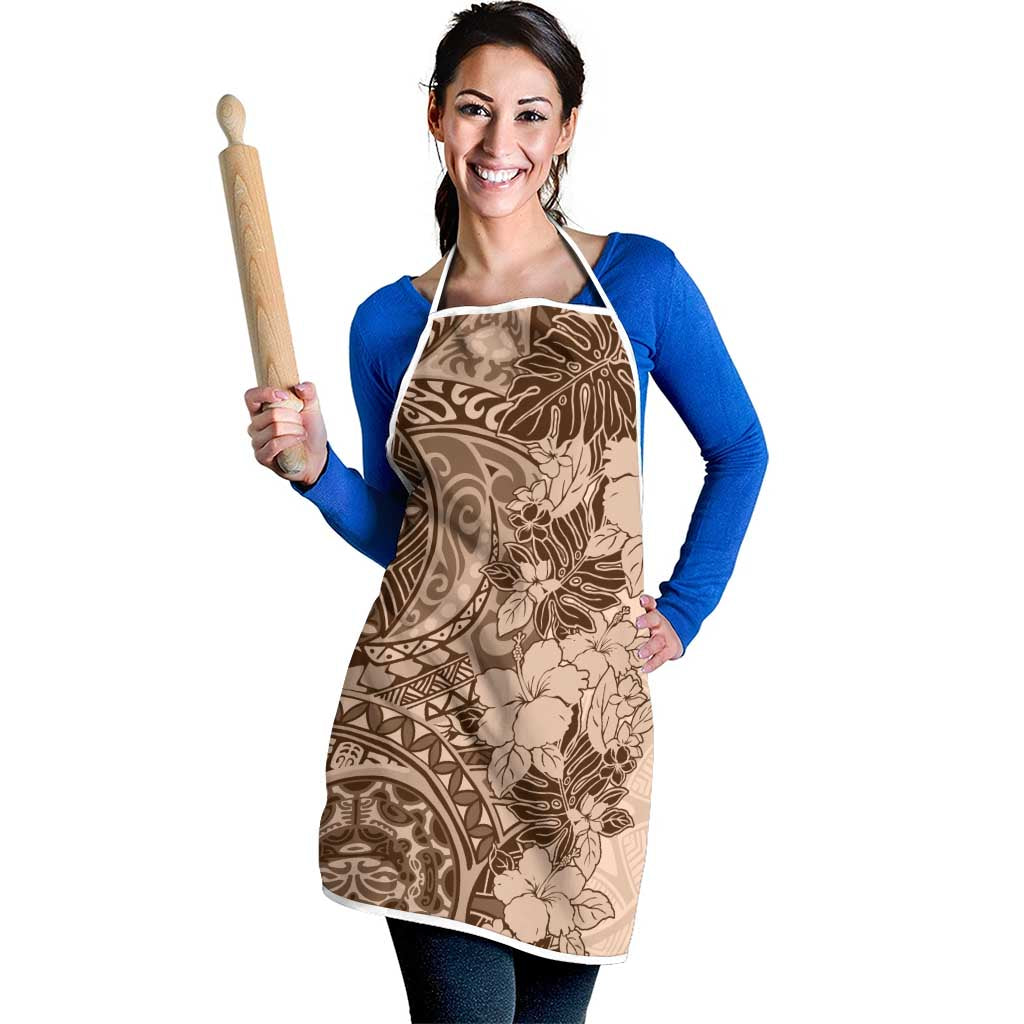 Polynesia Apron Hibiscus Hawaiian Tribal Tattoo Retro Pink Pastel - Polynesian Pride