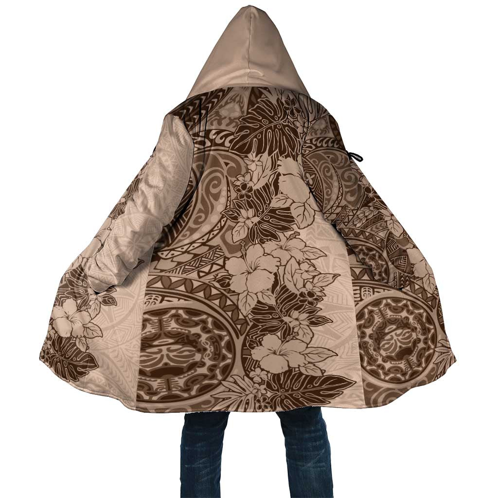 Polynesia Cloak Hibiscus Hawaiian Tribal Tattoo Retro Pink Pastel - Polynesian Pride