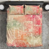 Hawaii Bedding Set Aloha Tribal Pattern Sweat Pink Ombre LT9 Pink - Polynesian Pride