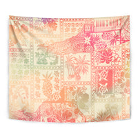 Hawaii Tapestry Aloha Tribal Pattern Sweat Pink Ombre LT9 - Polynesian Pride