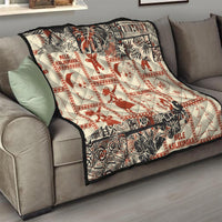 Aloha Hawaii Christmas Quilt Mele Kalikimaka Tapa Tribal Retro Style LT9 - Polynesian Pride