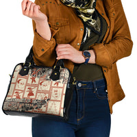 Aloha Hawaii Christmas Shoulder Handbag Mele Kalikimaka Tapa Tribal Retro Style LT9 - Polynesian Pride