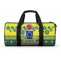Cook Islands Christmas Duffle Bag Santa Beach Meri Kiritimiti LT9 One size Green - Polynesian Pride
