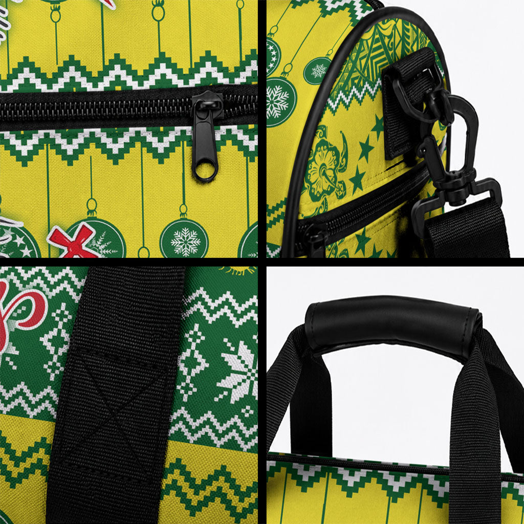 Cook Islands Christmas Duffle Bag Santa Beach Meri Kiritimiti LT9 - Polynesian Pride
