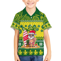 Cook Islands Christmas Hawaiian Shirt Santa Beach Meri Kiritimiti LT9 - Polynesian Pride
