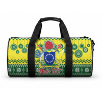 Personalised Cook Islands Christmas Duffle Bag Santa Beach Meri Kiritimiti LT9 One size Green - Polynesian Pride