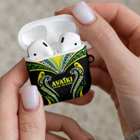 Rugby Cook Islands Avaiki AirPods Case Black Kuki Airani Tribal Maori Inspired LT9 - Polynesian Pride