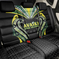 Rugby Cook Islands Avaiki Back Car Seat Cover Black Kuki Airani Tribal Maori Inspired LT9 - Polynesian Pride