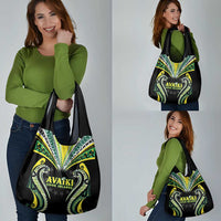 Rugby Cook Islands Avaiki Grocery Bag Black Kuki Airani Tribal Maori Inspired LT9 - Polynesian Pride