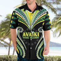 Custom Rugby Cook Islands Avaiki Hawaiian Shirt Black Kuki Airani Tribal Maori Inspired LT9 - Polynesian Pride