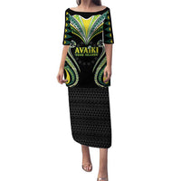 Custom Rugby Cook Islands Avaiki Puletasi Black Kuki Airani Tribal Maori Inspired - Polynesian Pride