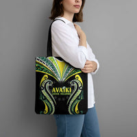 Rugby Cook Islands Avaiki Tote Bag Black Kuki Airani Tribal Maori Inspired LT9 - Polynesian Pride