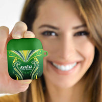 Rugby Cook Islands Avaiki AirPods Case Green Kuki Airani Tribal Maori Inspired LT9 - Polynesian Pride