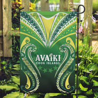 Rugby Cook Islands Avaiki Garden Flag Green Kuki Airani Tribal Maori Inspired LT9 Garden Flag Green - Polynesian Pride