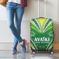 Rugby Cook Islands Avaiki Luggage Cover Green Kuki Airani Tribal Maori Inspired LT9 - Polynesian Pride