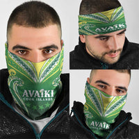 Rugby Cook Islands Avaiki Neck Gaiter Green Kuki Airani Tribal Maori Inspired LT9 - Polynesian Pride