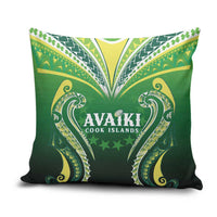 Rugby Cook Islands Avaiki Pillow Cover Green Kuki Airani Tribal Maori Inspired LT9 Green - Polynesian Pride