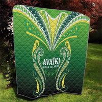 Rugby Cook Islands Avaiki Quilt Green Kuki Airani Tribal Maori Inspired LT9 - Polynesian Pride
