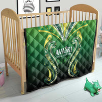 Rugby Cook Islands Avaiki Quilt Green Kuki Airani Tribal Maori Inspired LT9 - Polynesian Pride