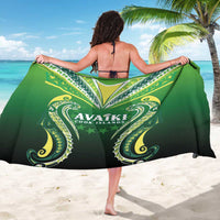 Rugby Cook Islands Avaiki Sarong Green Kuki Airani Tribal Maori Inspired LT9 - Polynesian Pride