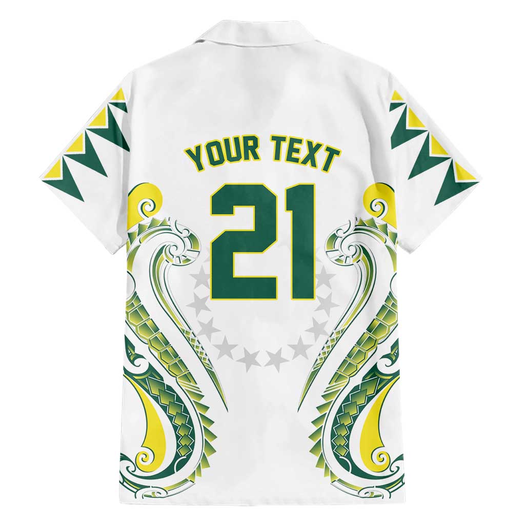 Custom Rugby Cook Islands Avaiki Family Matching Mermaid Dress and Hawaiian Shirt White Kuki Airani Tribal Maori Inspired LT9 - Polynesian Pride