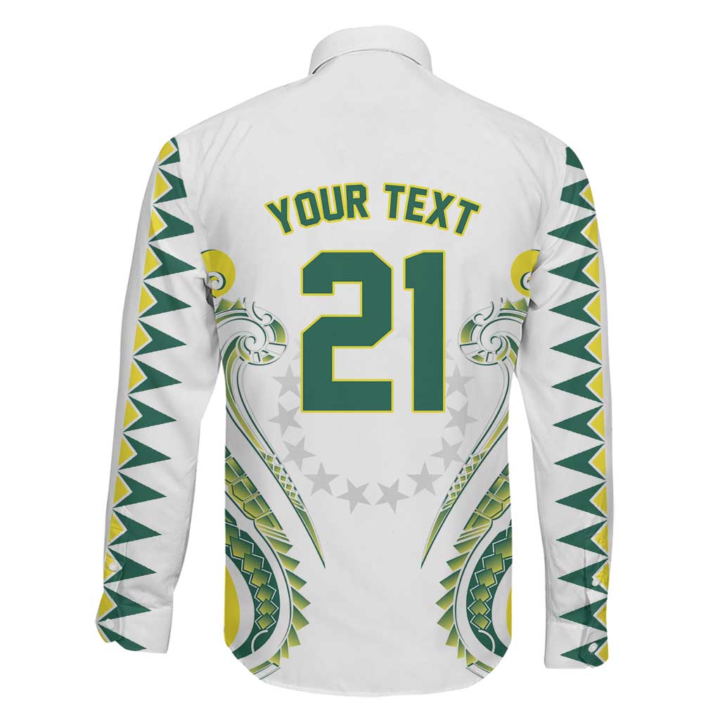 Custom Rugby Cook Islands Avaiki Family Matching Mermaid Dress and Hawaiian Shirt White Kuki Airani Tribal Maori Inspired LT9 - Polynesian Pride