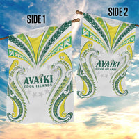 Rugby Cook Islands Avaiki Garden Flag White Kuki Airani Tribal Maori Inspired LT9 - Polynesian Pride