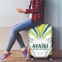 Rugby Cook Islands Avaiki Luggage Cover White Kuki Airani Tribal Maori Inspired LT9 - Polynesian Pride