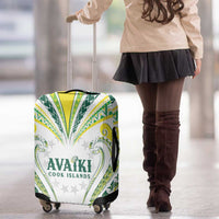 Rugby Cook Islands Avaiki Luggage Cover White Kuki Airani Tribal Maori Inspired LT9 - Polynesian Pride