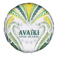 Rugby Cook Islands Avaiki Spare Tire Cover White Kuki Airani Tribal Maori Inspired LT9 - Polynesian Pride