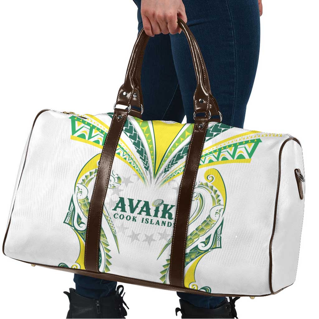 Rugby Cook Islands Avaiki Travel Bag White Kuki Airani Tribal Maori Inspired LT9 - Polynesian Pride