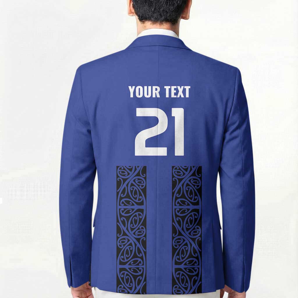 Custom Oceania Football NZ Auckland Blazer Maori Tribal Pattern