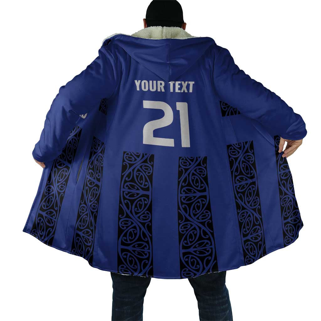 Custom Oceania Football NZ Auckland Cloak Maori Tribal Pattern