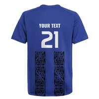 Custom Oceania Football NZ Auckland Rugby Jersey Maori Tribal Pattern