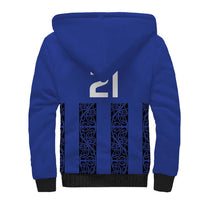 Custom Oceania Football NZ Auckland Sherpa Hoodie Maori Tribal Pattern