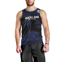 Custom Oceania Football NZ Auckland Men Tank Top Minimal City Map Style LT9 - Polynesian Pride