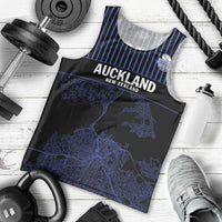Custom Oceania Football NZ Auckland Men Tank Top Minimal City Map Style LT9 - Polynesian Pride