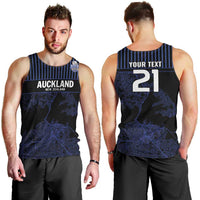 Custom Oceania Football NZ Auckland Men Tank Top Minimal City Map Style LT9 - Polynesian Pride