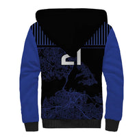 Custom Oceania Football NZ Auckland Sherpa Hoodie Minimal City Map Style LT9 - Polynesian Pride