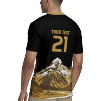 Custom Oceania Football NZ South Island Rugby Jersey Minimal Mount Cook Silhouette