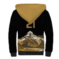 Custom Oceania Football NZ South Island Sherpa Hoodie Minimal Mount Cook Silhouette LT9 - Polynesian Pride