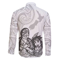 Aroha Maori Language Family Matching Long Sleeve Bodycon Dress and Hawaiian Shirt Te Reo Maori Inspired Art LT9 - Polynesian Pride