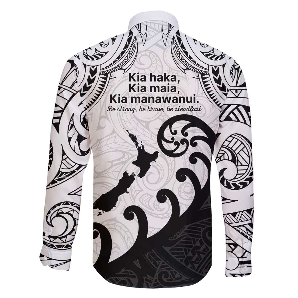 Kia Haka Maori language Family Matching Off Shoulder Maxi Dress and Hawaiian Shirt Te Reo Maori Inspired Art LT9 - Polynesian Pride