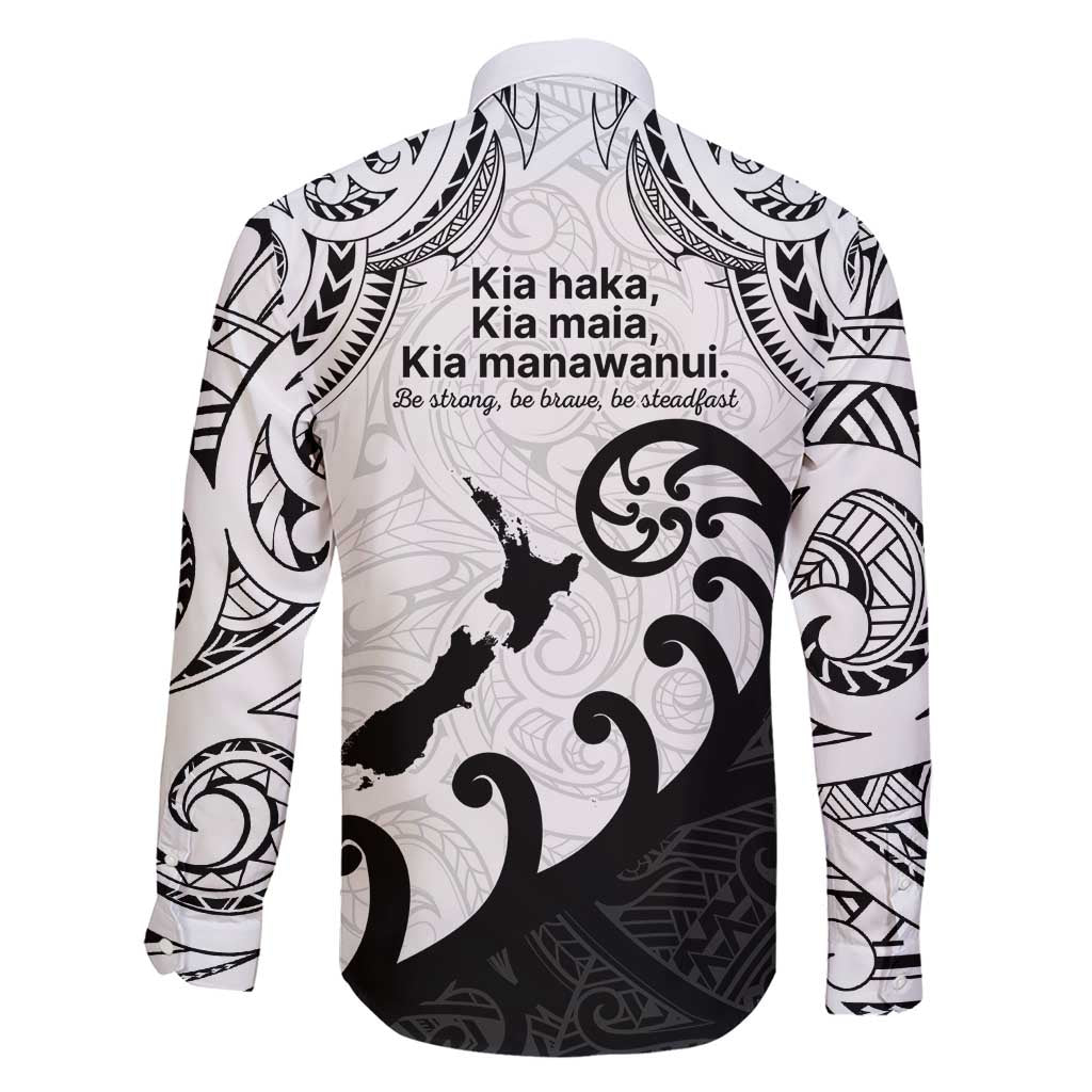 Kia Haka Maori language Family Matching Short Sleeve Bodycon Dress and Hawaiian Shirt Te Reo Maori Inspired Art LT9 - Polynesian Pride