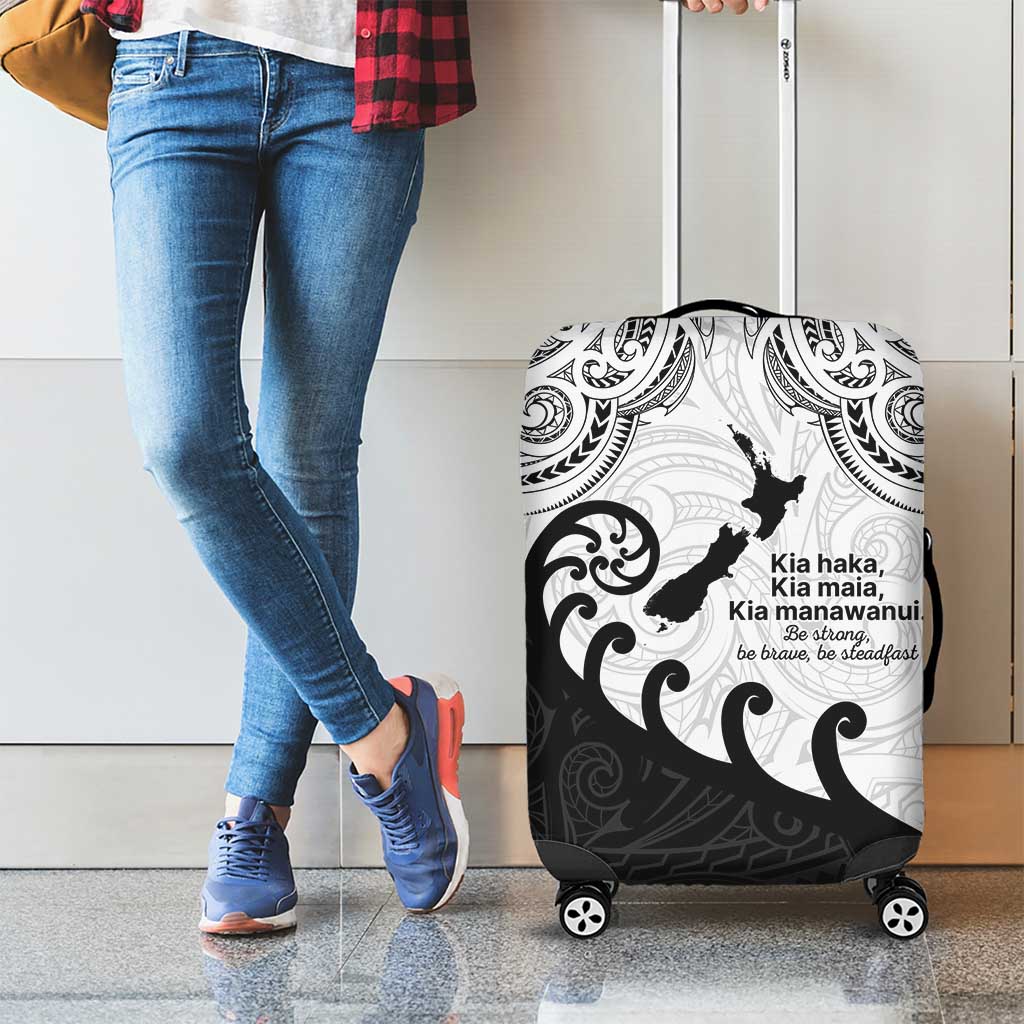 Kia Haka Maori language Luggage Cover Te Reo Maori Inspired Art LT9 - Polynesian Pride