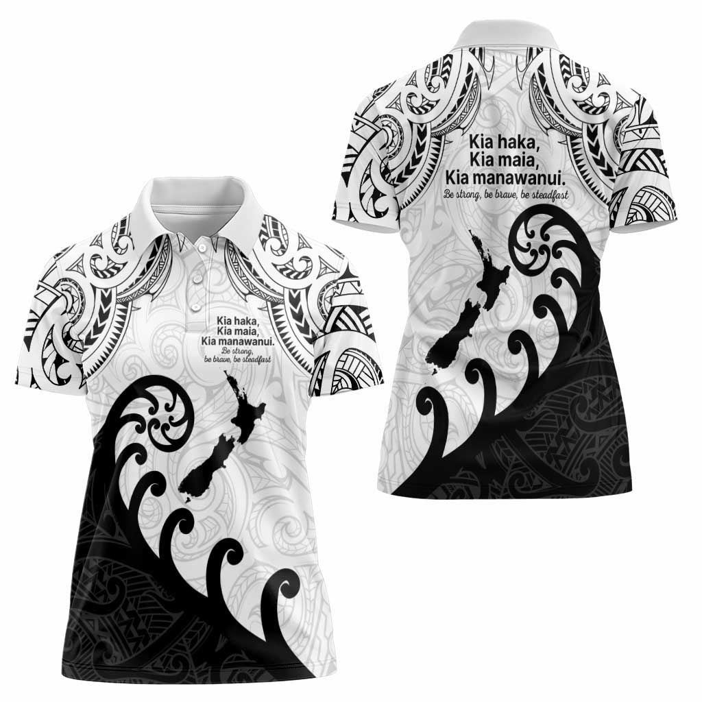 Kia Haka Maori language Women Polo Shirt Te Reo Maori Inspired Art