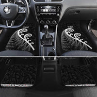 Kia Mau Ki To Ukaipo Car Mats Te Reo Maori Koru Fern Art LT9 Set 4pcs Black - Polynesian Pride