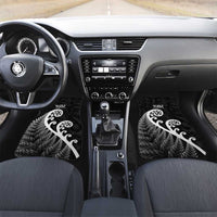 Kia Mau Ki To Ukaipo Car Mats Te Reo Maori Koru Fern Art LT9 Set 2pcs - Front Black - Polynesian Pride
