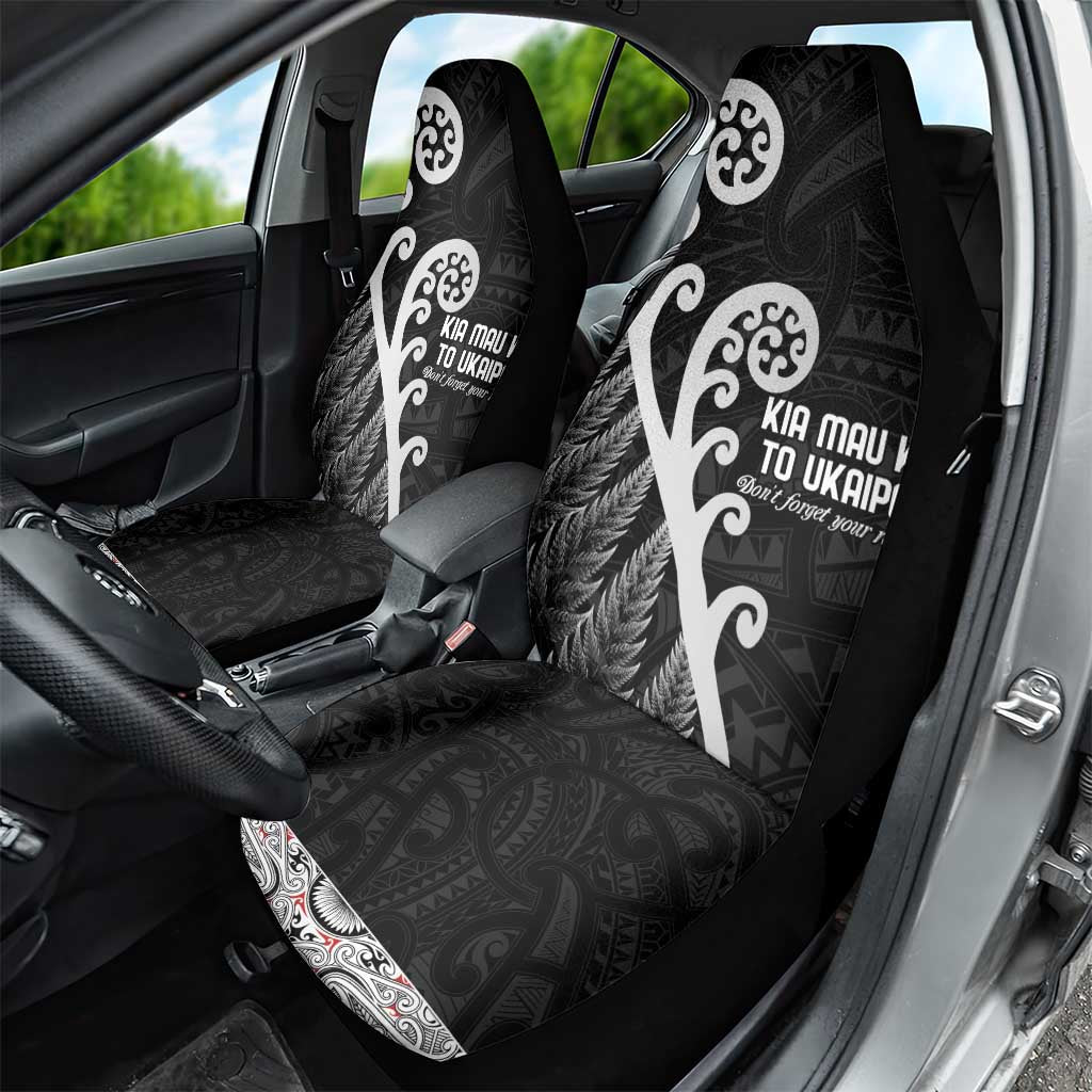 Kia Mau Ki To Ukaipo Car Seat Cover Te Reo Maori Koru Fern Art LT9 - Polynesian Pride